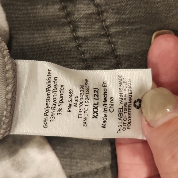 Time and Tru Tie-Dye Sweatshirt - Cream and Gray Size XXXL, new Without Tags! - Picture 3 of 7